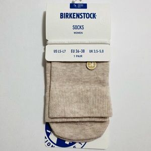 Women Birkenstock Socks cotton sole color beige melange size US L5-L7